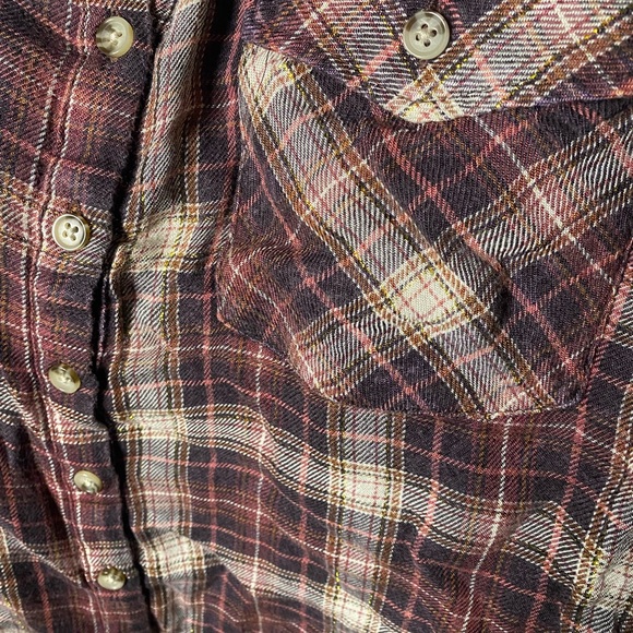 NWT Democracy Women's Plaid Button Up
Long Tab Sleeve Shirt Blouse Plus vNeck - Picture 3 of 10